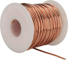 Made in USA - 14 Gage, 0.0641" Diameter x 80' Long, Bare, Copper Bus Bar Wire - Pure Copper (ASTM B3) - Americas Industrial Supply