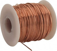 Made in USA - 18 Gage, 0.0403" Diameter x 199' Long, Bare, Copper Bus Bar Wire - Pure Copper (ASTM B3) - Americas Industrial Supply