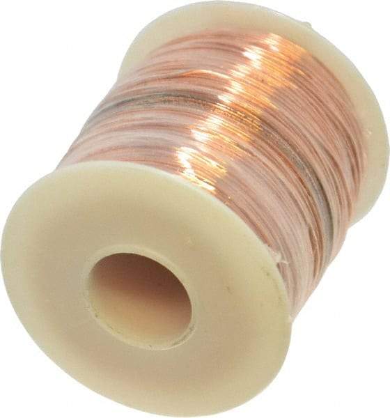 Made in USA - 22 Gage, 0.0253" Diameter x 501' Long, Bare, Copper Bus Bar Wire - Pure Copper (ASTM B3) - Americas Industrial Supply