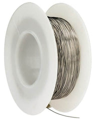 Made in USA - 30 Gage, 0.01 Inch Diameter x 393 Ft. Long, Nickel Chromium Wire - Alloy 80/20, ASTM B344 - Americas Industrial Supply