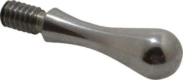 Gibraltar - 1/4-20 Threaded Stem, Fixed Handwheel & Machine Handle - Carbon Steel Bulb Shape Handle, 7/16" Long Carbon Steel Stem, 1-23/32" OAL - Americas Industrial Supply