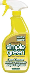 Simple Green - 24 oz Spray Bottle Cleaner/Degreaser - Liquid, Biodegradable, Concentrated, Lemon - Americas Industrial Supply