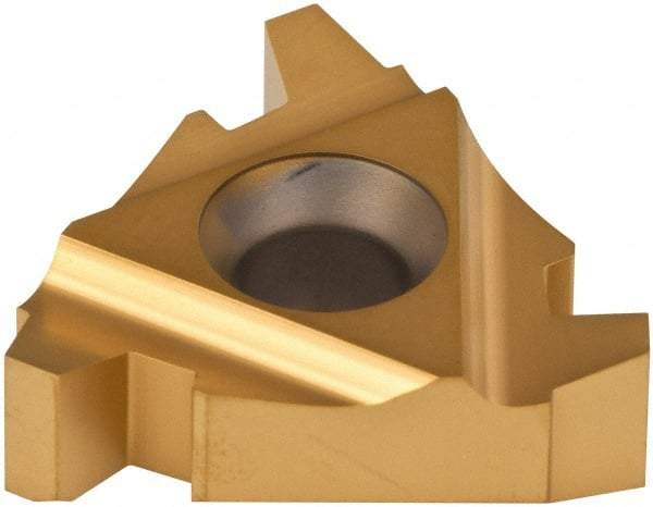 Carmex - 27IR Internal Right Hand 4 Acme Laydown Threading Insert - Grade P25C, TiN Coated Carbide - Americas Industrial Supply