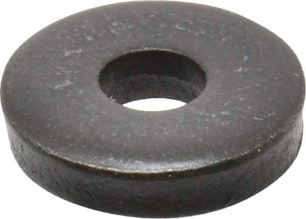 Gibraltar - M5 Screw, Grade 1010 Case Hardened Steel Extra Thick Flat Washer - 5.3mm ID x 15mm OD, 3.5mm Thick, Black Oxide Finish - Americas Industrial Supply