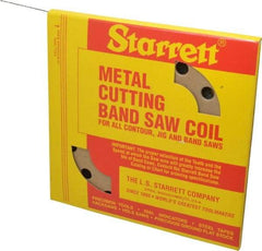 Starrett - 1/8" x 100' x 0.025" Carbon Steel Band Saw Blade Coil Stock - 18 TPI, Toothed Edge, Straight Form, Raker Set, Flexible Back, No Rake Angle, Constant Pitch, Contour Cutting - Americas Industrial Supply