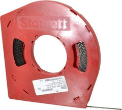 Starrett - 1/4" x 100' x 0.025" Carbon Steel Band Saw Blade Coil Stock - 4 TPI, Toothed Edge, Skip Form, Raker Set, Flexible Back, No Rake Angle, Constant Pitch, Contour Cutting - Americas Industrial Supply
