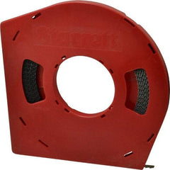 Starrett - 3/8" x 100' x 0.025" Carbon Steel Band Saw Blade Coil Stock - 4 TPI, Toothed Edge, Hook Form, Raker Set, Flexible Back, Positive Angle, Constant Pitch, Contour Cutting - Americas Industrial Supply