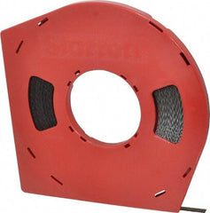 Starrett - 3/8" x 100' x 0.025" Carbon Steel Band Saw Blade Coil Stock - 24 TPI, Toothed Edge, Straight Form, Wavy Set, Flexible Back, No Rake Angle, Constant Pitch, Contour Cutting - Americas Industrial Supply