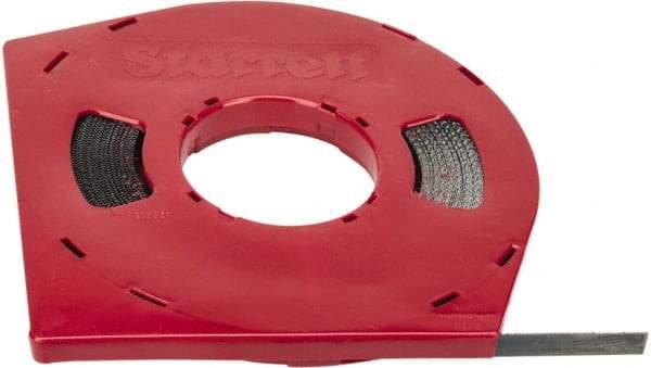Starrett - 1/2" x 100' x 0.025" Carbon Steel Band Saw Blade Coil Stock - 14 TPI, Toothed Edge, Straight Form, Raker Set, Flexible Back, No Rake Angle, Constant Pitch, Contour Cutting - Americas Industrial Supply