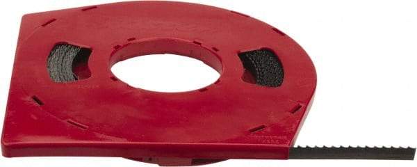 Starrett - 1/2" x 100' x 0.025" Carbon Steel Band Saw Blade Coil Stock - 4 TPI, Toothed Edge, Skip Form, Raker Set, Flexible Back, No Rake Angle, Constant Pitch, Contour Cutting - Americas Industrial Supply