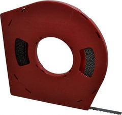 Starrett - 1/2" x 100' x 0.025" Carbon Steel Band Saw Blade Coil Stock - 3 TPI, Toothed Edge, Hook Form, Raker Set, Flexible Back, Positive Angle, Constant Pitch, Contour Cutting - Americas Industrial Supply