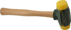 Garland - 2 Lb Head 1-1/2" Face Plastic Split Head Hammer - 12-1/2" OAL, Wood Handle - Americas Industrial Supply