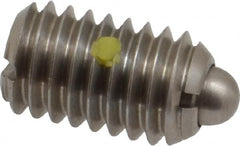 Gibraltar - 3/8-16, 5/8" Thread Length, 0.11" Plunger Projection, Stainless Steel Threaded Spring Plunger - 0.186" Max Plunger Diam, 0.625" Plunger Length, 1.5 Lb Init End Force, 5 Lb Final End Force - Americas Industrial Supply