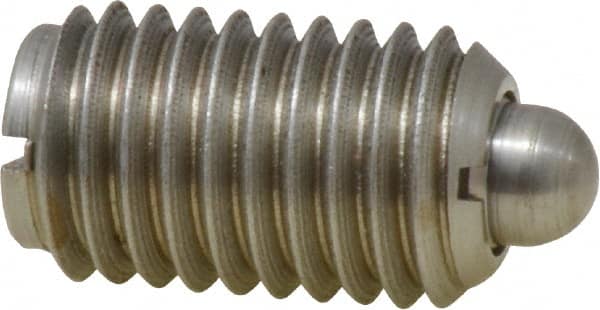 Gibraltar - 5/8-11, 1-1/16" Thread Length, 0.215" Plunger Projection, Stainless Steel Threaded Spring Plunger - 0.31" Max Plunger Diam, 1.062" Plunger Length, 7 Lb Init End Force, 50 Lb Final End Force - Americas Industrial Supply