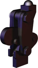 De-Sta-Co - 450 Lb Holding Capacity, Vertical Handle, Manual Hold Down Toggle Clamp - 200° Bar Opening, Weldable Base, Oxide Finish, Forged Alloy Steel - Americas Industrial Supply