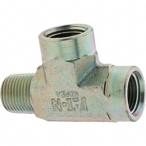 Eaton - Stainless Steel Industrial Pipe Tee - MNPT x FNPT x FNPT - Americas Industrial Supply