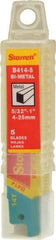 Starrett - 4" Long x 3/4" Thick, Bi-Metal Reciprocating Saw Blade - Straight Profile, 14 TPI, Toothed Edge, Universal Shank - Americas Industrial Supply