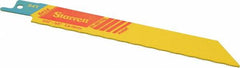Starrett - 6" Long x 3/4" Thick, Bi-Metal Reciprocating Saw Blade - Straight Profile, 24 TPI, Toothed Edge, Universal Shank - Americas Industrial Supply