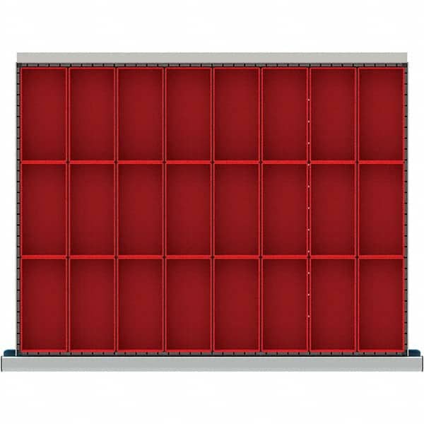 LISTA - 24-Compartment Drawer Divider Layout for 3.15" High Drawers - Americas Industrial Supply