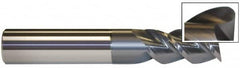 Accupro - 7/16", 3 Flute, Single End, Solid Carbide, 0.02" Corner Radius End Mill - 2-3/4" OAL, 40° Helix, Right Hand Flute, 1" LOC, Right Hand Cut - Americas Industrial Supply