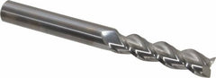 Accupro - 5/8", 3 Flute, Single End, Solid Carbide, 0.025" Corner Radius End Mill - 6" OAL, 40° Helix, Right Hand Flute, 2-1/2" LOC, Right Hand Cut - Americas Industrial Supply