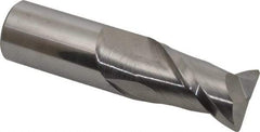 Accupro - 1", 2 Flute, Single End, Solid Carbide, 0.06" Corner Radius End Mill - 4" OAL, 40° Helix, Right Hand Flute, 1-3/4" LOC, Right Hand Cut - Americas Industrial Supply
