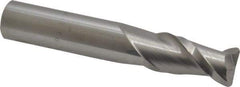 Accupro - 1/2", 2 Flute, Single End, Solid Carbide, 0.06" Corner Radius End Mill - 3" OAL, 40° Helix, Right Hand Flute, 1" LOC, Right Hand Cut - Americas Industrial Supply