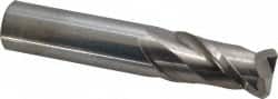 Accupro - 3/4", 2 Flute, Single End, Solid Carbide, 1/8" Corner Radius End Mill - 4" OAL, 40° Helix, Right Hand Flute, 1-1/2" LOC, Right Hand Cut - Americas Industrial Supply