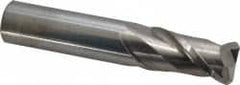 Accupro - 3/4", 2 Flute, Single End, Solid Carbide, 1/8" Corner Radius End Mill - 4" OAL, 40° Helix, Right Hand Flute, 1-1/2" LOC, Right Hand Cut - Americas Industrial Supply