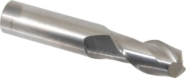 Accupro - 3/4", 2 Flute, Single End, Solid Carbide, 0.015" Corner Radius End Mill - 4" OAL, 40° Helix, Right Hand Flute, 1-1/2" LOC, Right Hand Cut - Americas Industrial Supply