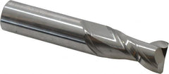 Accupro - 3/4", 2 Flute, Single End, Solid Carbide, 0.03" Corner Radius End Mill - 4" OAL, 40° Helix, Right Hand Flute, 1-1/2" LOC, Right Hand Cut - Americas Industrial Supply