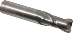 Accupro - 3/4", 2 Flute, Single End, Solid Carbide, 0.09" Corner Radius End Mill - 4" OAL, 40° Helix, Right Hand Flute, 1-1/2" LOC, Right Hand Cut - Americas Industrial Supply