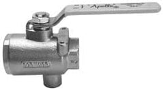 Apollo - 2" Pipe, Full Port, Bronze Standard Ball Valve - 2 Piece, Inline - One Way Flow, FNPT x FNPT Ends, Lever Handle, 125 WOG - Americas Industrial Supply