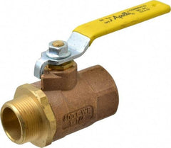 Apollo - 1-1/4" Pipe, Standard Port, Bronze Standard Ball Valve - 2 Piece, Inline - One Way Flow, MNPT x FNPT Ends, Lever Handle, 600 WOG, 150 WSP - Americas Industrial Supply
