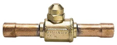 Apollo - 7/8" Pipe, Full Port, Brass UL Listed Ball Valve - Inline - Two Way Flow, Tube O.D. x Tube O.D. Ends, Cap Handle, 500 WOG - Americas Industrial Supply