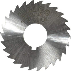 Made in USA - 1-1/2" Diam x 1/16" Blade Thickness x 1/2" Arbor Hole Diam, 26 Tooth Slitting and Slotting Saw - Arbor Connection, Right Hand, Uncoated, High Speed Steel, Concave Ground, Contains Keyway - Americas Industrial Supply