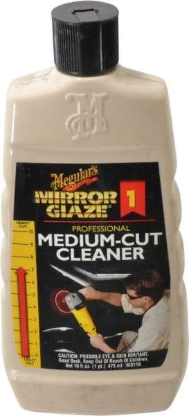 Mirror Glaze - Automotive Medium Cut Cleaner - 16 oz Bottle - Americas Industrial Supply