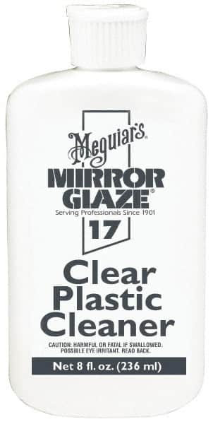 Mirror Glaze - Automotive Clear Plastic Cleaner - 8 oz Bottle - Americas Industrial Supply