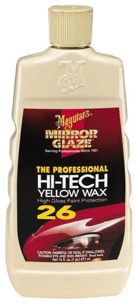 Mirror Glaze - Automotive Liquid Yellow Wax - 16 oz Bottle - Americas Industrial Supply