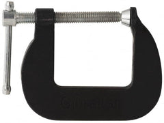 Gibraltar - Light-Duty 1-1/2" Max Opening, 1-1/2" Throat Depth, Cast Iron Standard C-Clamp - 850 Lb Capacity, 0" Min Opening, Standard Throat Depth - Americas Industrial Supply