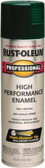 Rust-Oleum - Hunter Green, Gloss, Rust Proof Enamel Spray Paint - 14 Sq Ft per Can, 15 oz Container, Use on Multipurpose - Americas Industrial Supply