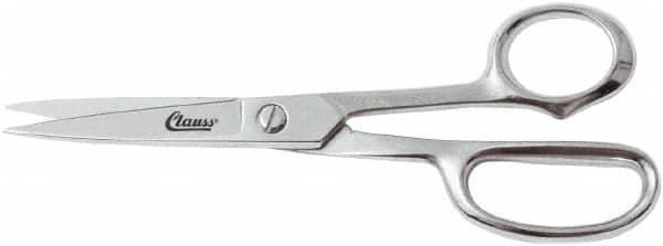 Clauss - 5" LOC, 8-1/2" OAL Shears - Steel Handle, For Paper, Fabric - Americas Industrial Supply