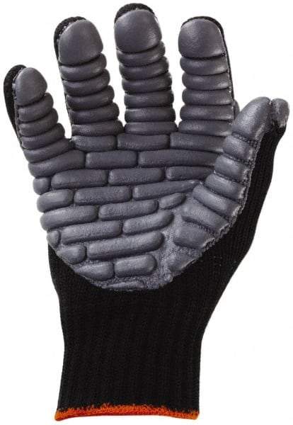 Ergodyne - Size XL (10) Cotton/Nylon Anti-Vibration/Impact Protection Work Gloves - For General Purpose, Uncoated, Elastic Band Cuff, Full Fingered, Black, Paired - Americas Industrial Supply