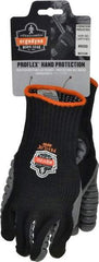 Ergodyne - Size M (8) Cotton/Nylon Anti-Vibration/Impact Protection Work Gloves - For General Purpose, Uncoated, Elastic Band Cuff, Full Fingered, Black, Paired - Americas Industrial Supply