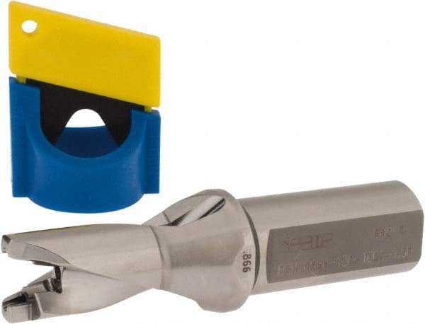 Iscar - 0.866" to 0.902" Diam, 1.5xD, 1.3" Max Depth, 1" Shank Diam, 4.87" OAL, Replaceable-Tip Drill - FCP, ICK, ICK-2M, ICM, ICN, ICP, iCP-2M Insert, 22 Seat Size, 73382822 Toolholder, Series SumoCham - Americas Industrial Supply