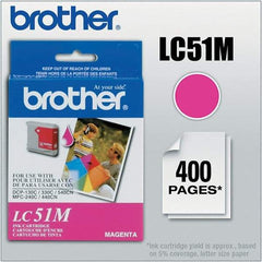 Brother - Magenta Ink Cartridge - Use with Brother DCP-130C, 330C, 350C, intelliFAX-1860C, 1960C, 2480C, 2580C, MFC-230C, 240C, 440CN, 465CN, 665CW, 685CW, 845CW, 885CW, 3360C - Americas Industrial Supply