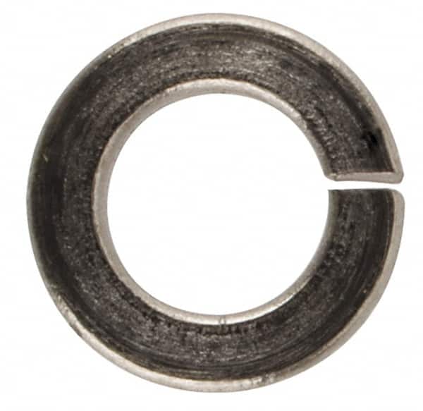 Made in USA - #4, 0.025" Thick Split Lock Washer - 316 Stainless Steel, 0.114" Min ID, 0.12" Max ID, 0.209" Max OD - Americas Industrial Supply