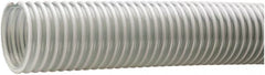 Kuriyama of America - 2-1/2" ID x 3.07" OD, 40 Max psi, Full In. Hg, Dry Material Handling & Transfer Hose - PVC, -40 to 150°F, 3" Bend Radius, 100' Coil Length, Clear - Americas Industrial Supply