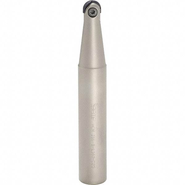 Iscar - 1" Cut Diam, 1-1/4" Shank Diam, 1" OAL, Indexable Ball Nose End Mill - 5" Head Length, Straight Shank, HCM D1.0 Toolholder, HBF-QF, HBR-QF, HCD-QF, HCR Insert - Americas Industrial Supply