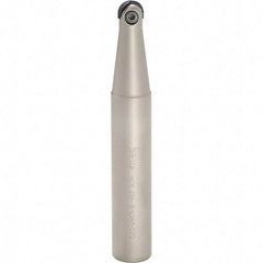 Iscar - 1" Cut Diam, 1-1/4" Shank Diam, 1" OAL, Indexable Ball Nose End Mill - 5" Head Length, Straight Shank, HCM D1.0 Toolholder, HBF-QF, HBR-QF, HCD-QF, HCR Insert - Americas Industrial Supply